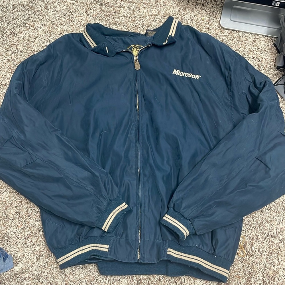 Vintage Men’s XL Microsoft Bomber Jacket